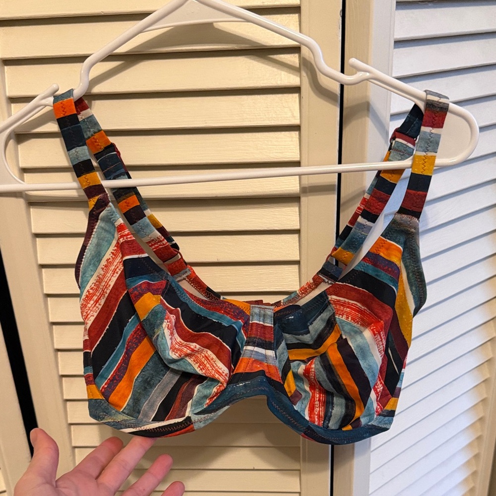 Freya Multicolor Striped Bikini Top